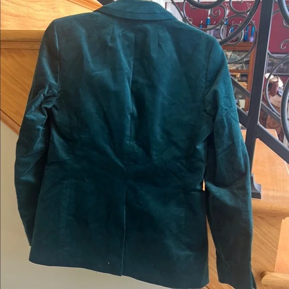 J. Crew Women's Green Velvet Blazer Size 00 New With Tag